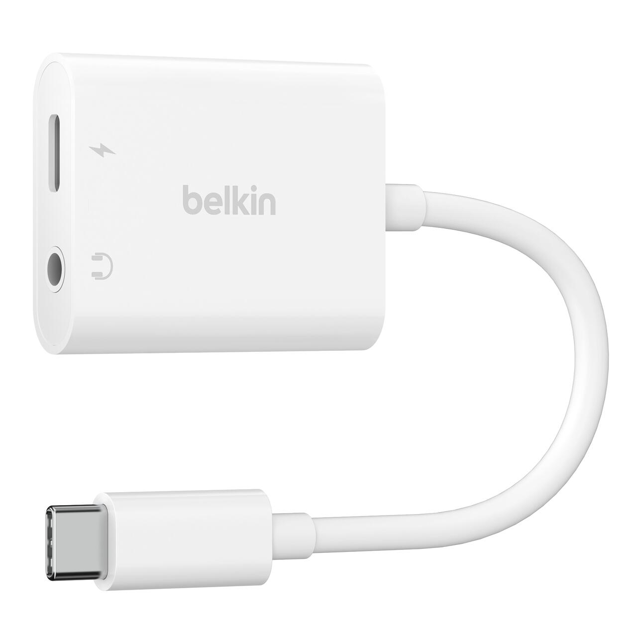 Belkin RockStar 3,5mm Klinken Audio und USB-C Ladeadapter Belkin RockStar 3,5mm Klinken Audio und USB-C Ladeadapter